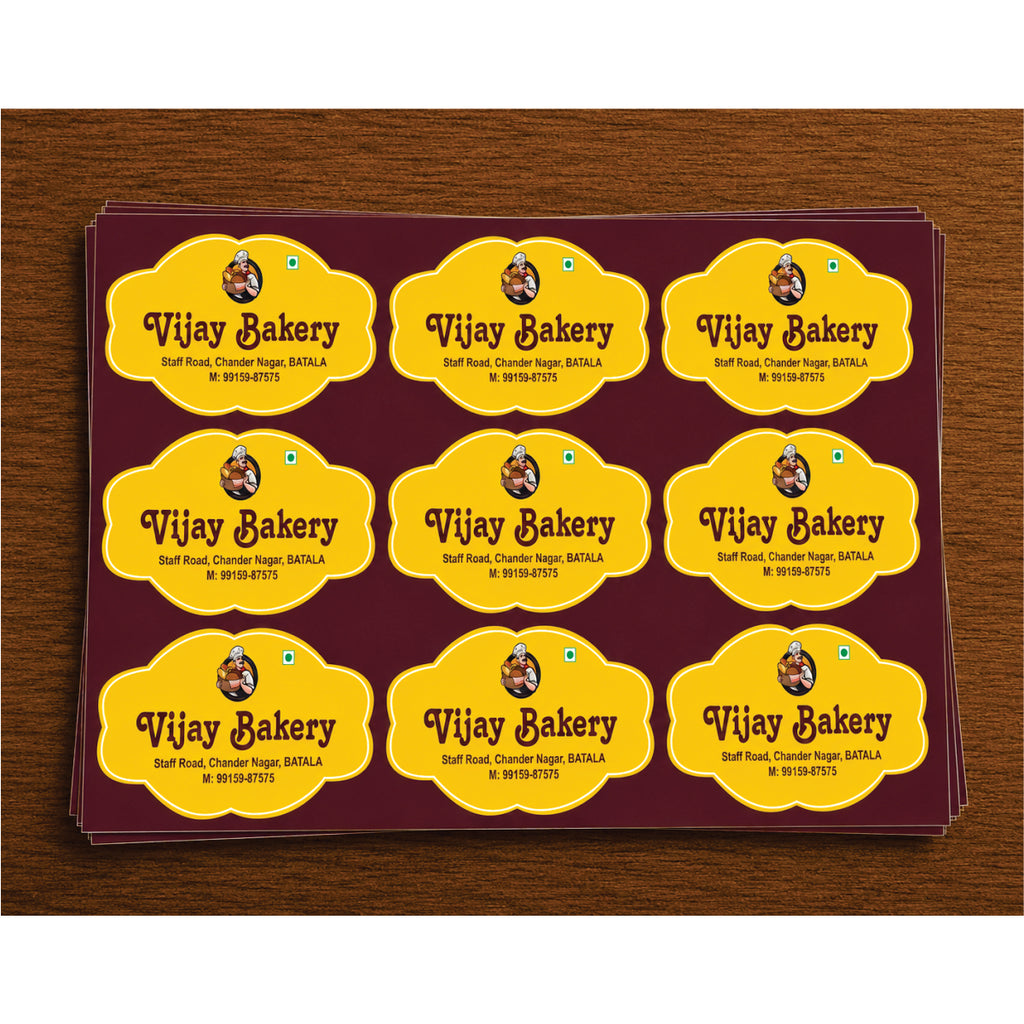 CUSTOM STICKER BK 38| 100 SHEETS
