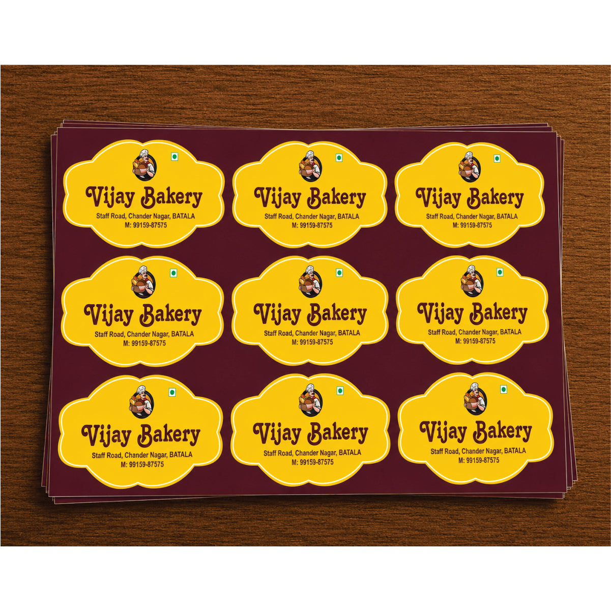 CUSTOM STICKER BK 38| 100 SHEETS