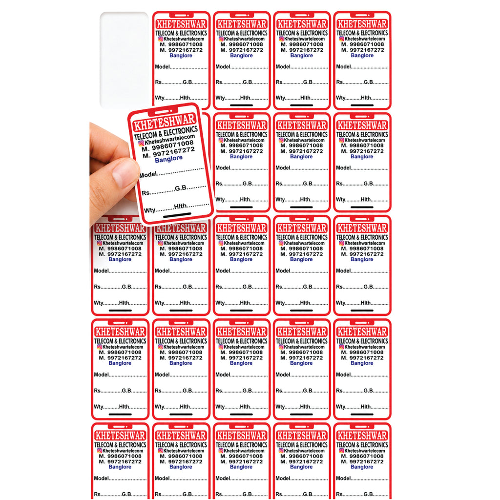 CUSTOM STICKER MO 38| 100 SHEETS