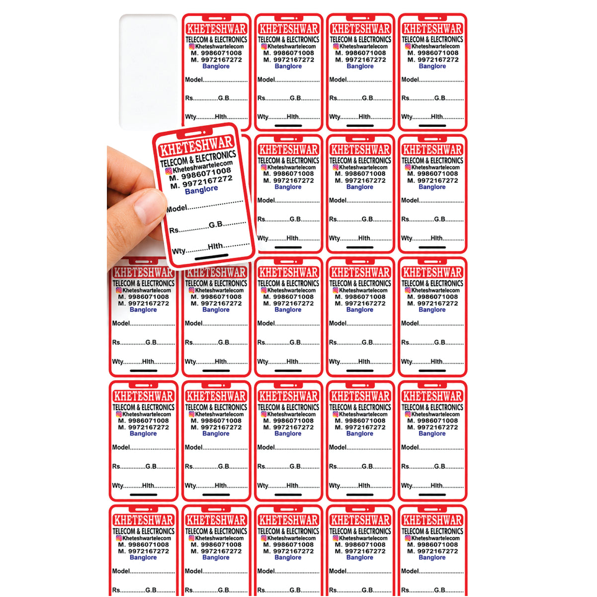 CUSTOM STICKER MO 38| 100 SHEETS