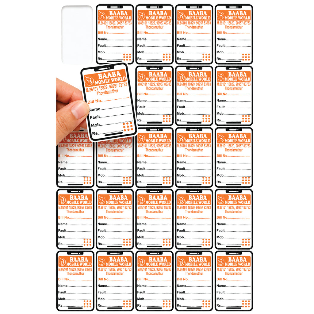 CUSTOM STICKER MO 39| 100 SHEETS