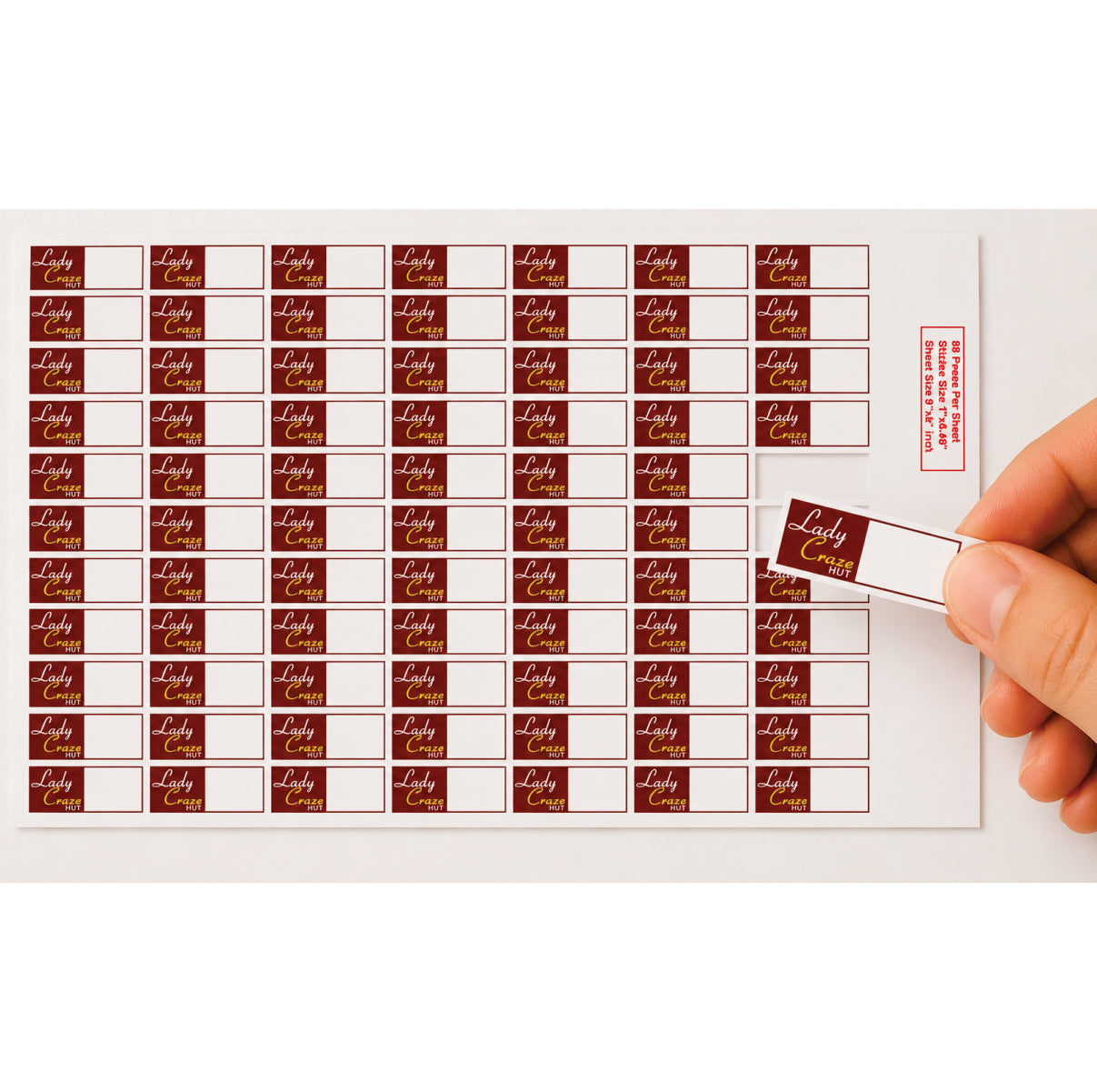 CUSTOM STICKER GE 03 | 100 SHEETS