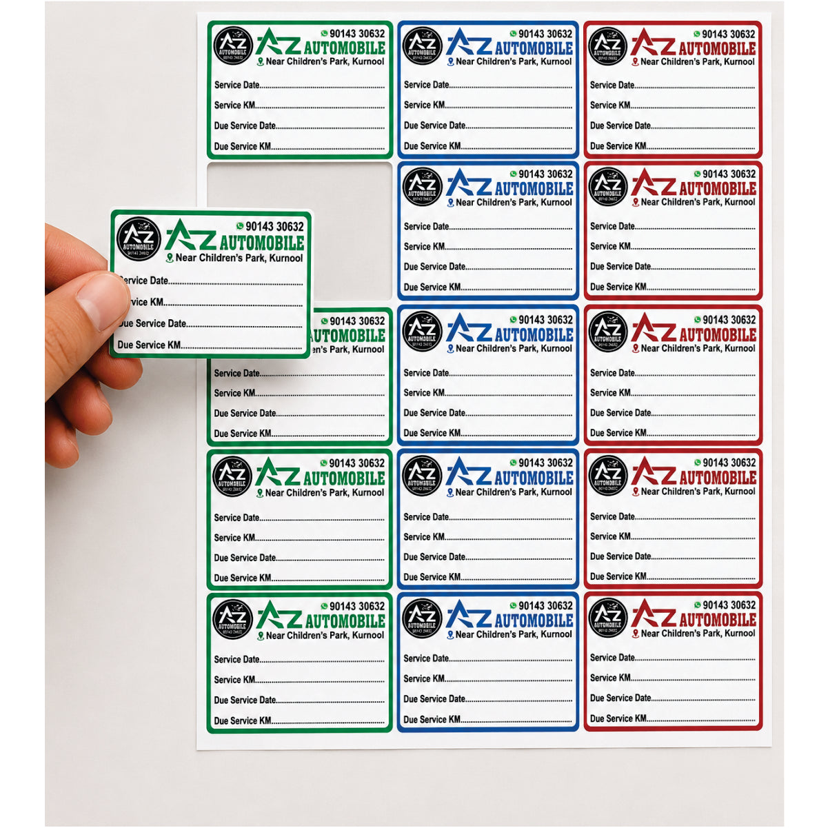 CUSTOM STICKER AU 03| 100 SHEETS