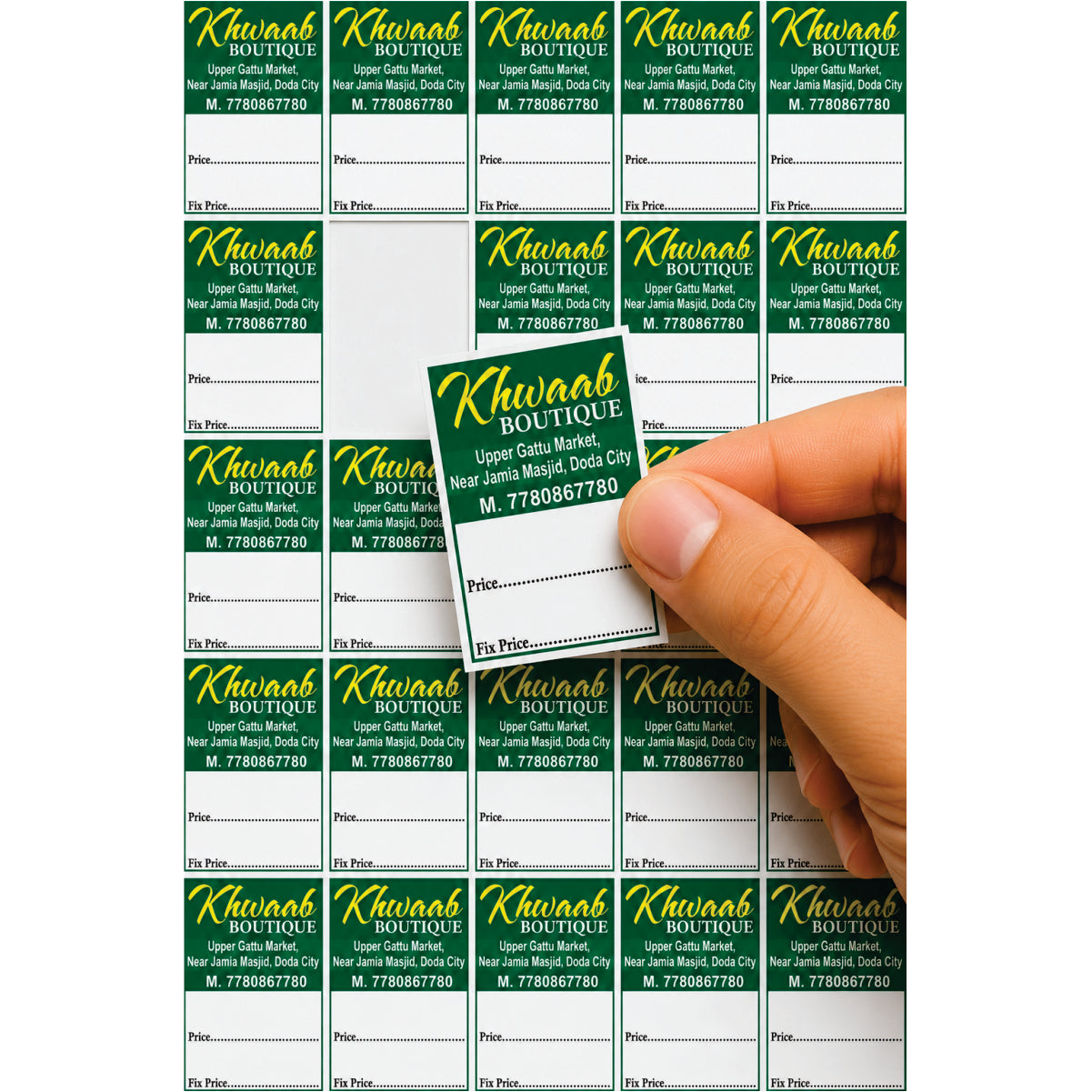 CUSTOM STICKER BOT 03| 100 SHEETS