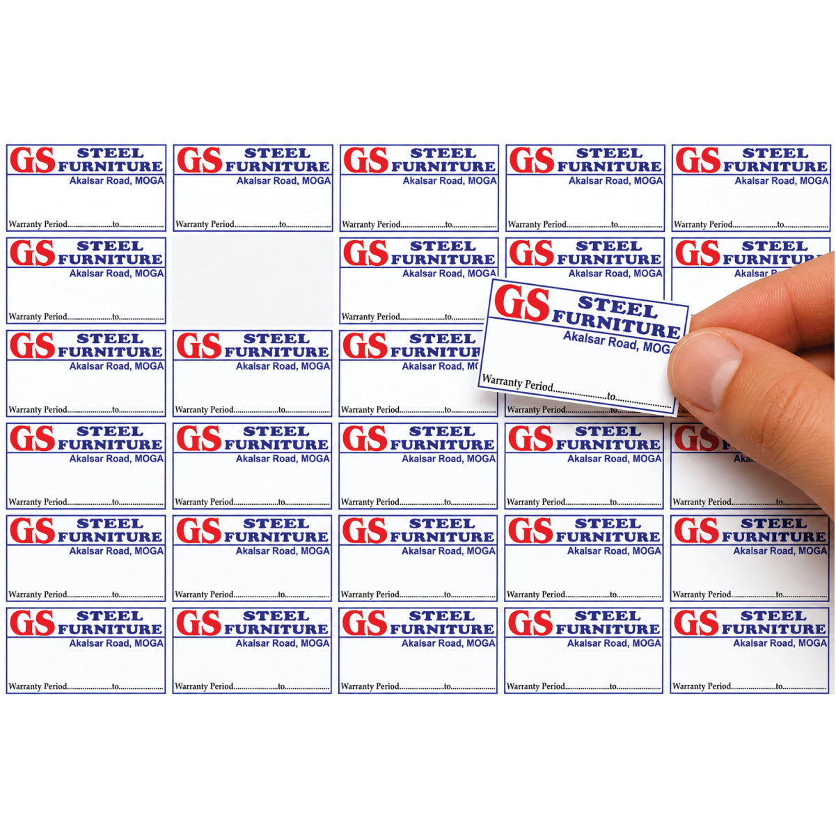 CUSTOM STICKER FUR 03| 100 SHEETS
