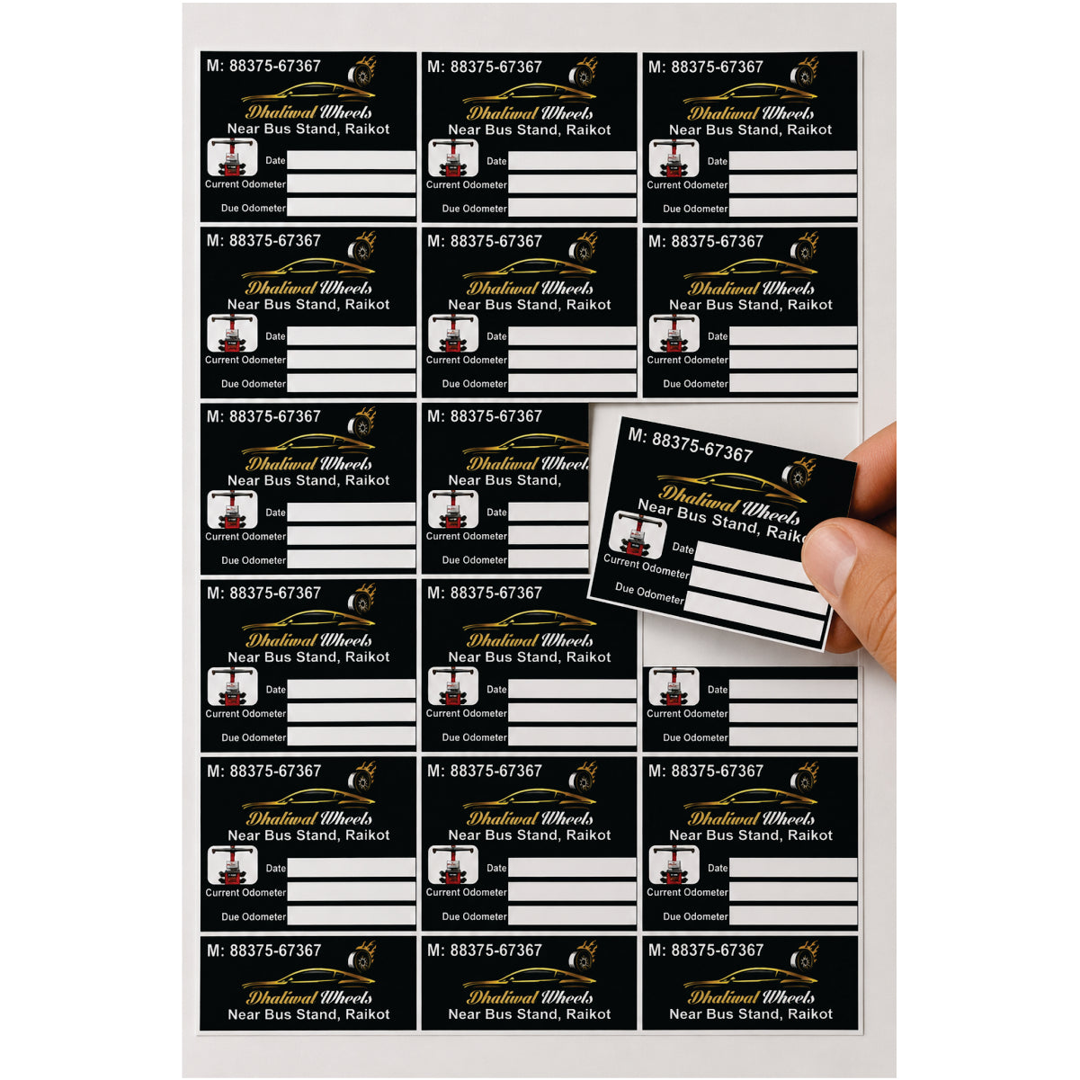 CUSTOM STICKER AU 03| 100 SHEETS