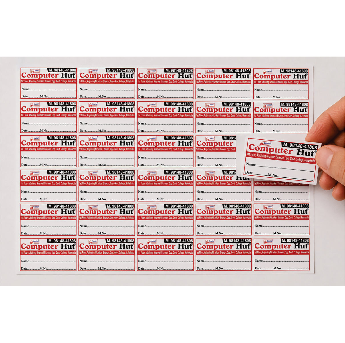 CUSTOM STICKER COM 03| 100 SHEETS