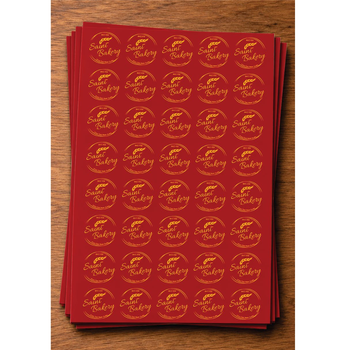 CUSTOM STICKER BK 004 | 100 SHEETS