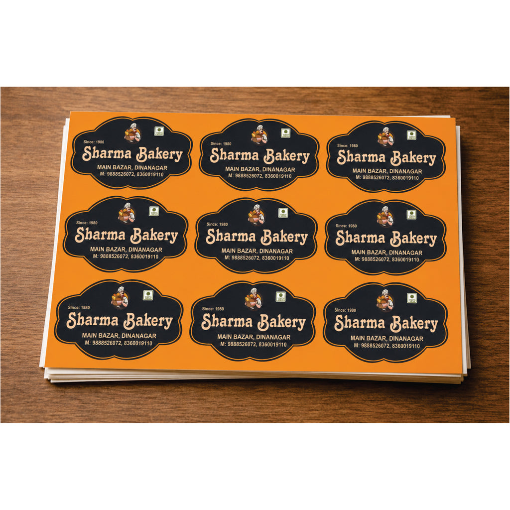 CUSTOM STICKER BK 40| 100 SHEETS