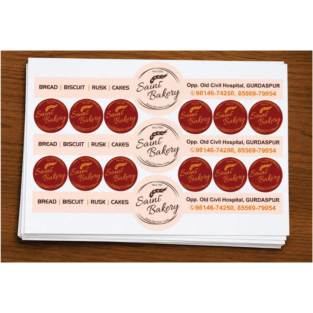 CUSTOM STICKER BK 43| 100 SHEETS