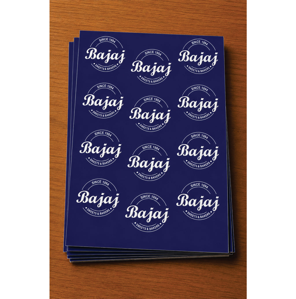 CUSTOM STICKER S 43| 100 SHEETS