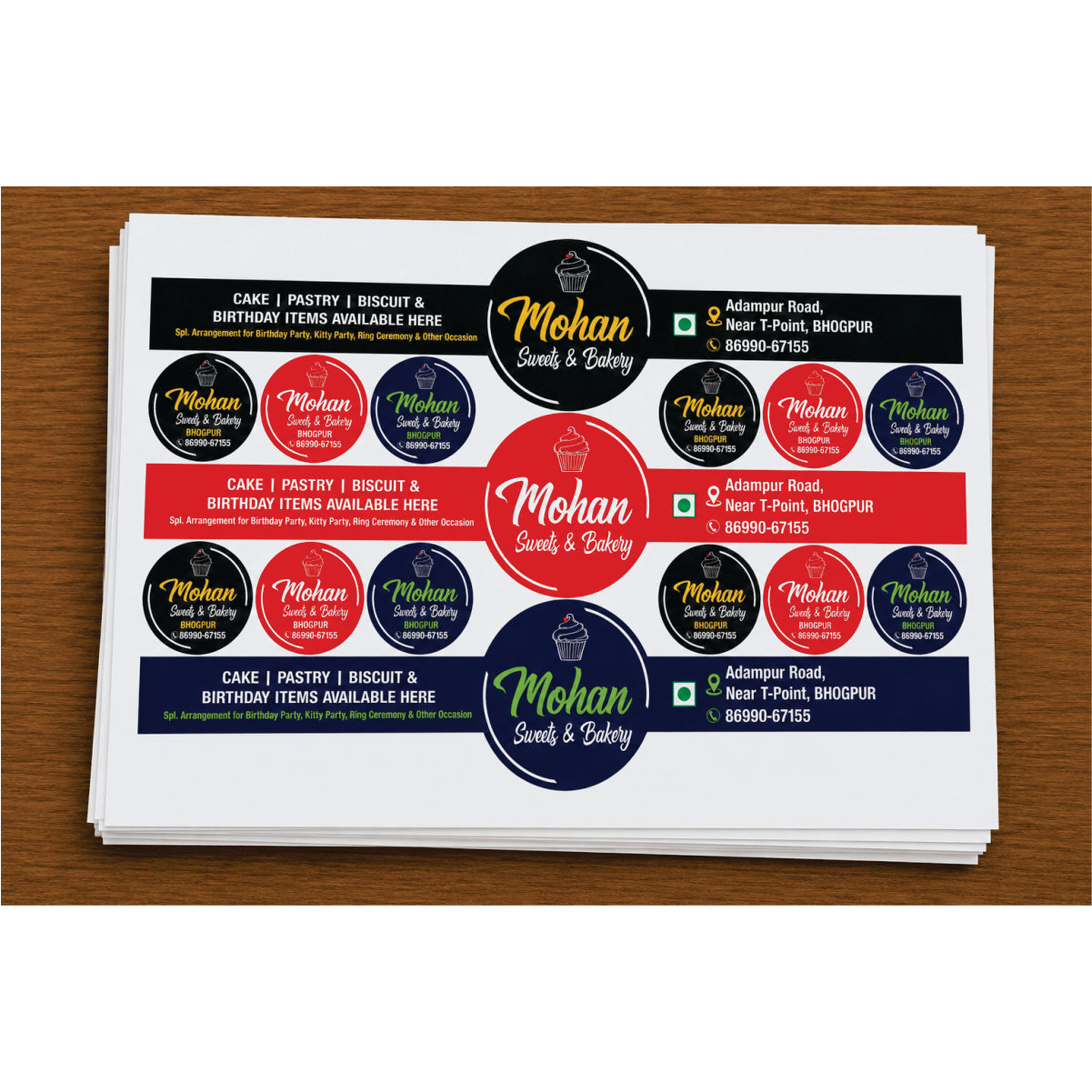 CUSTOM STICKER BK 45| 100 SHEETS