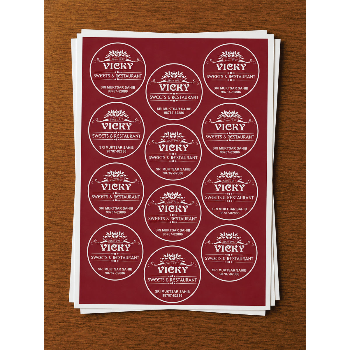 CUSTOM STICKER SW 45 | 100 SHEETS