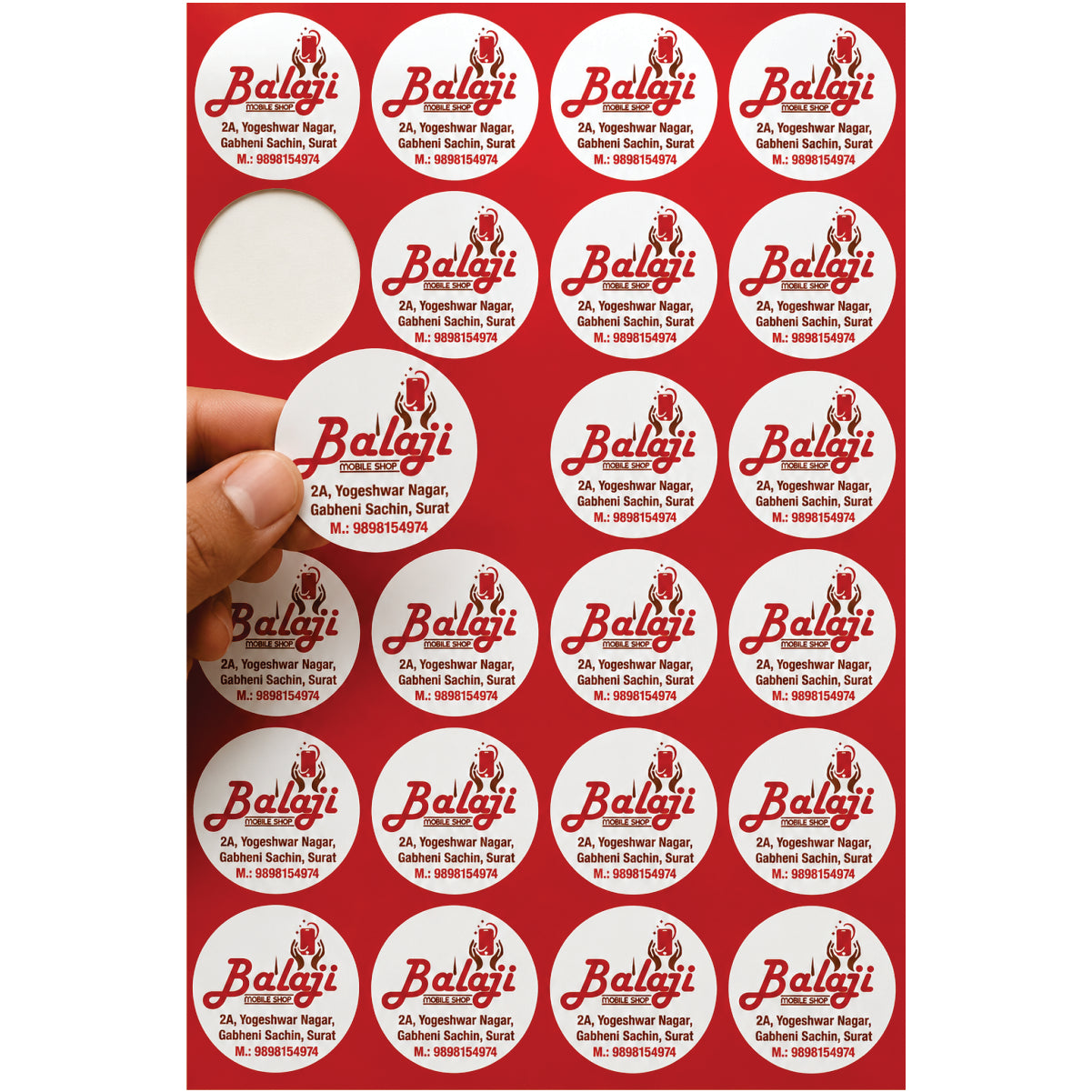 CUSTOM STICKER MO 45| 100 SHEETS