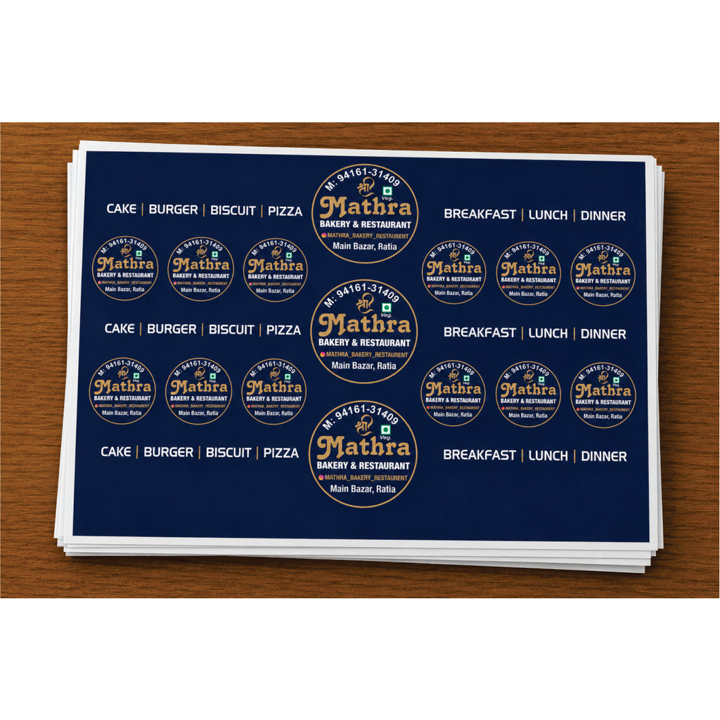 CUSTOM STICKER BK 47| 100 SHEETS