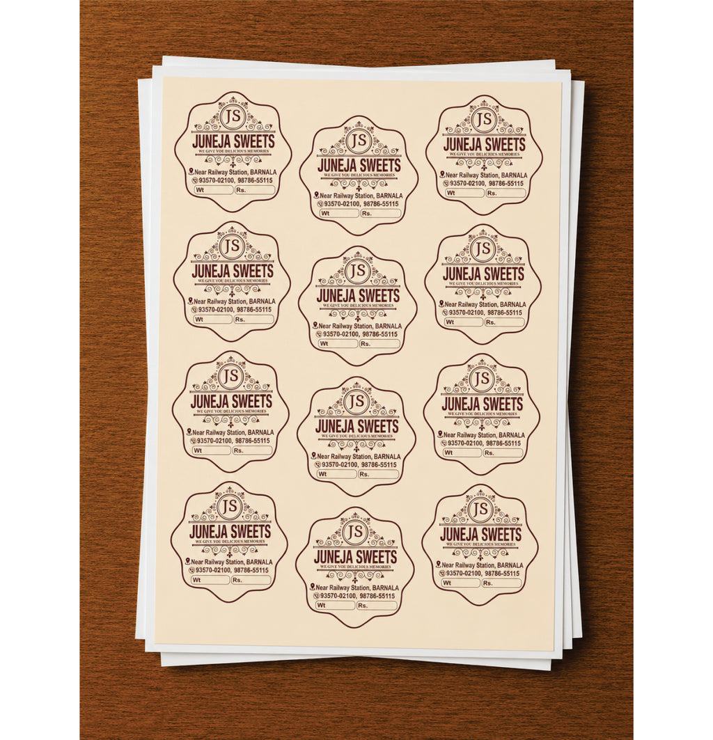 CUSTOM STICKER SW 47 | 100 SHEETS
