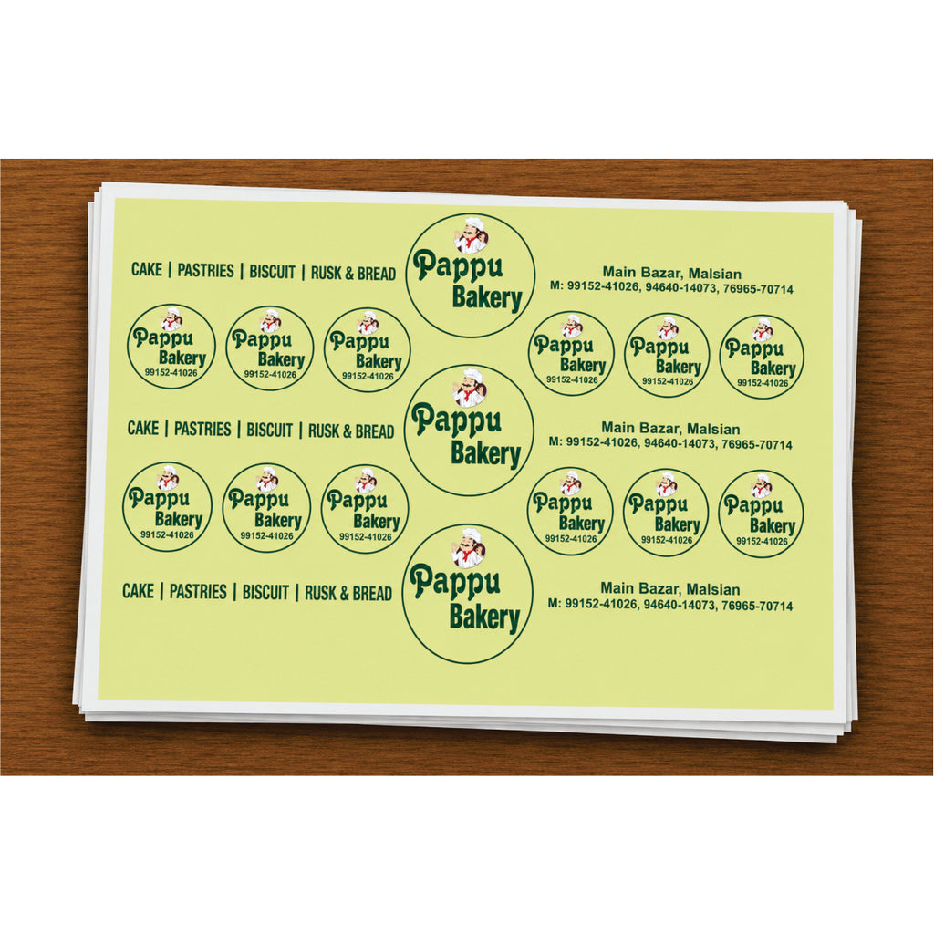 CUSTOM STICKER BK 48| 100 SHEETS