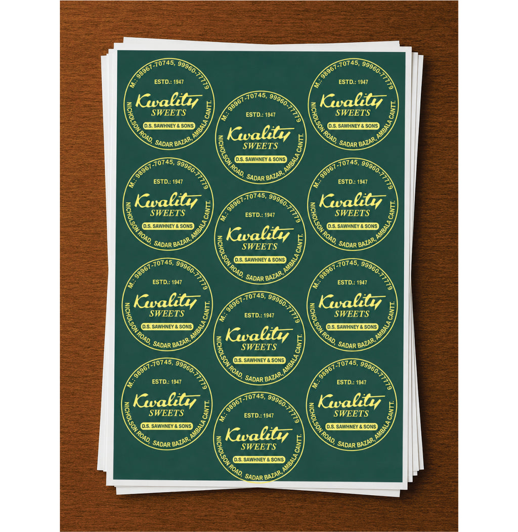 CUSTOM STICKER SW 48 | 100 SHEETS
