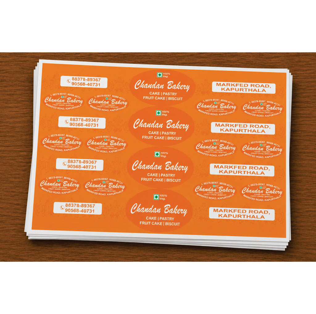 CUSTOM STICKER BK 49| 100 SHEETS