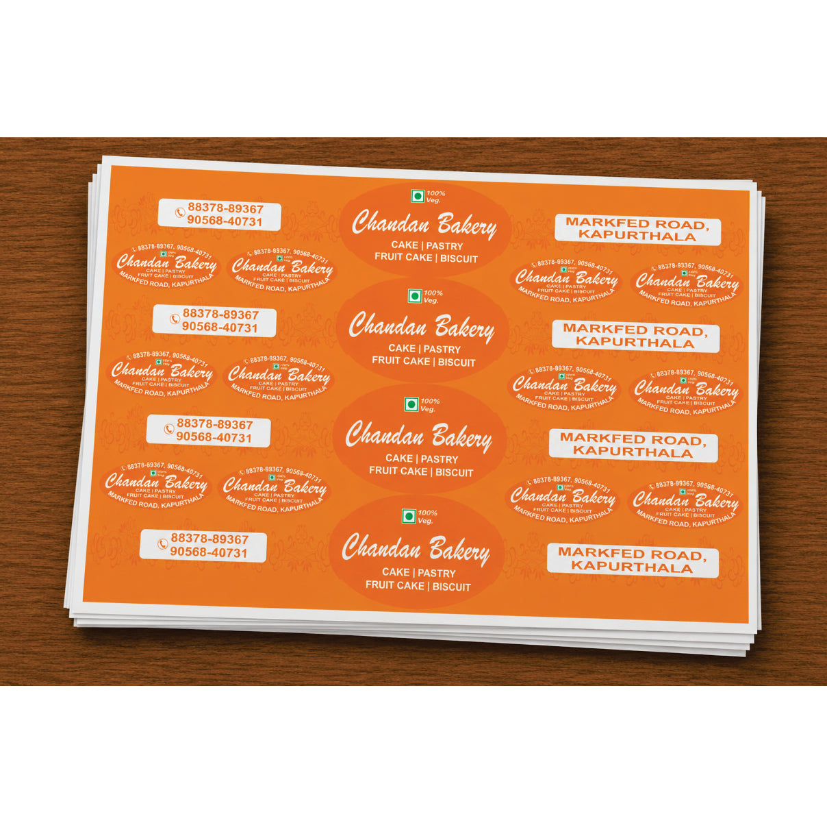 CUSTOM STICKER BK 49| 100 SHEETS