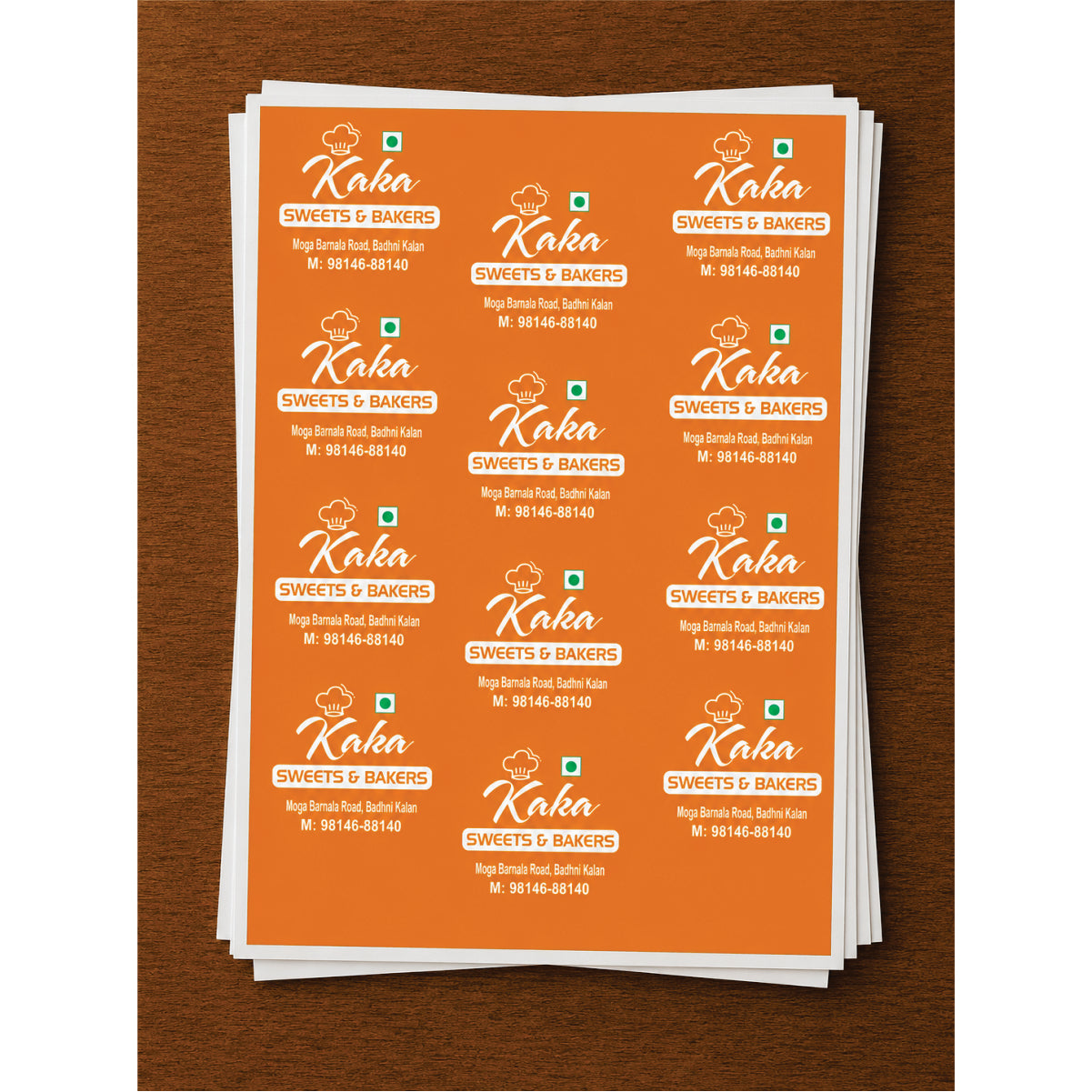 CUSTOM STICKER S 49| 100 SHEETS