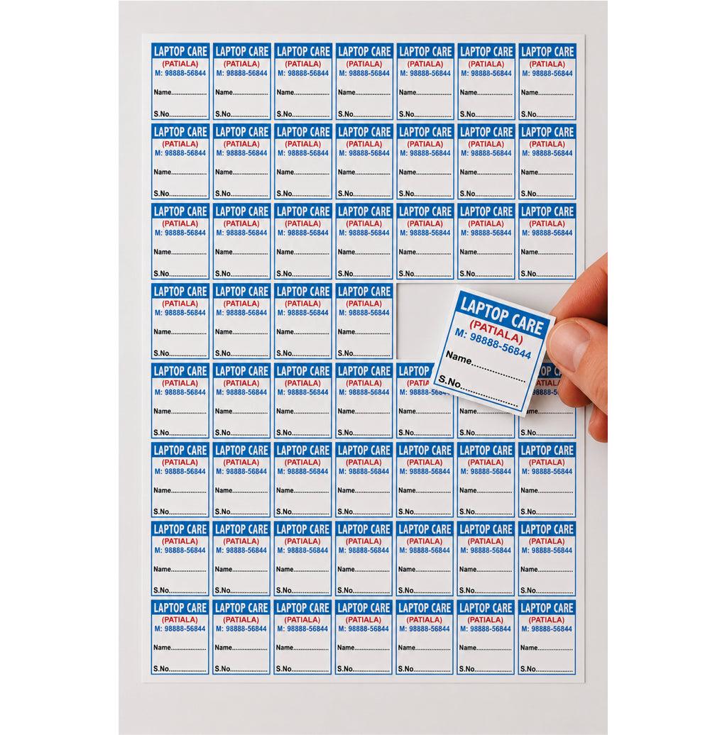 CUSTOM STICKER COM 04| 100 SHEETS