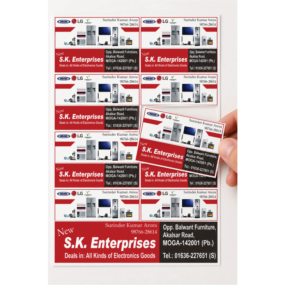 CUSTOM STICKER EL 04| 100 SHEETS