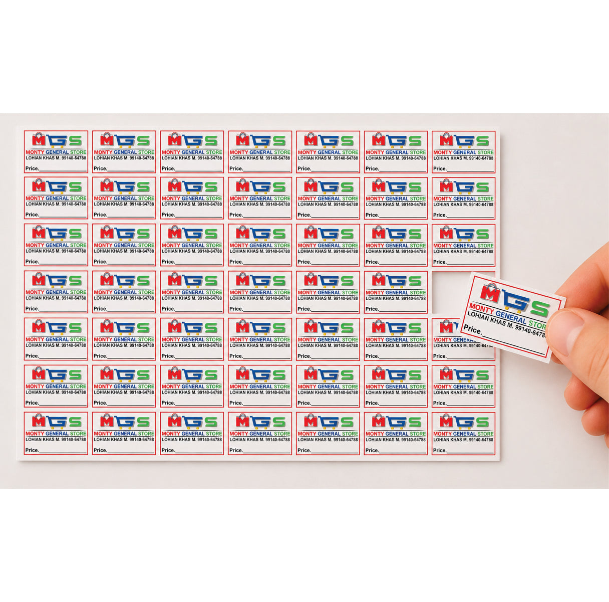 CUSTOM STICKER GE 04 | 100 SHEETS