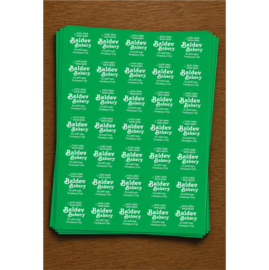 CUSTOM STICKER BK 005 | 100 SHEETS