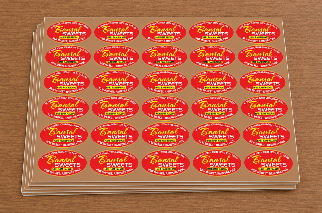 CUSTOM STICKER S 05| 100 SHEETS