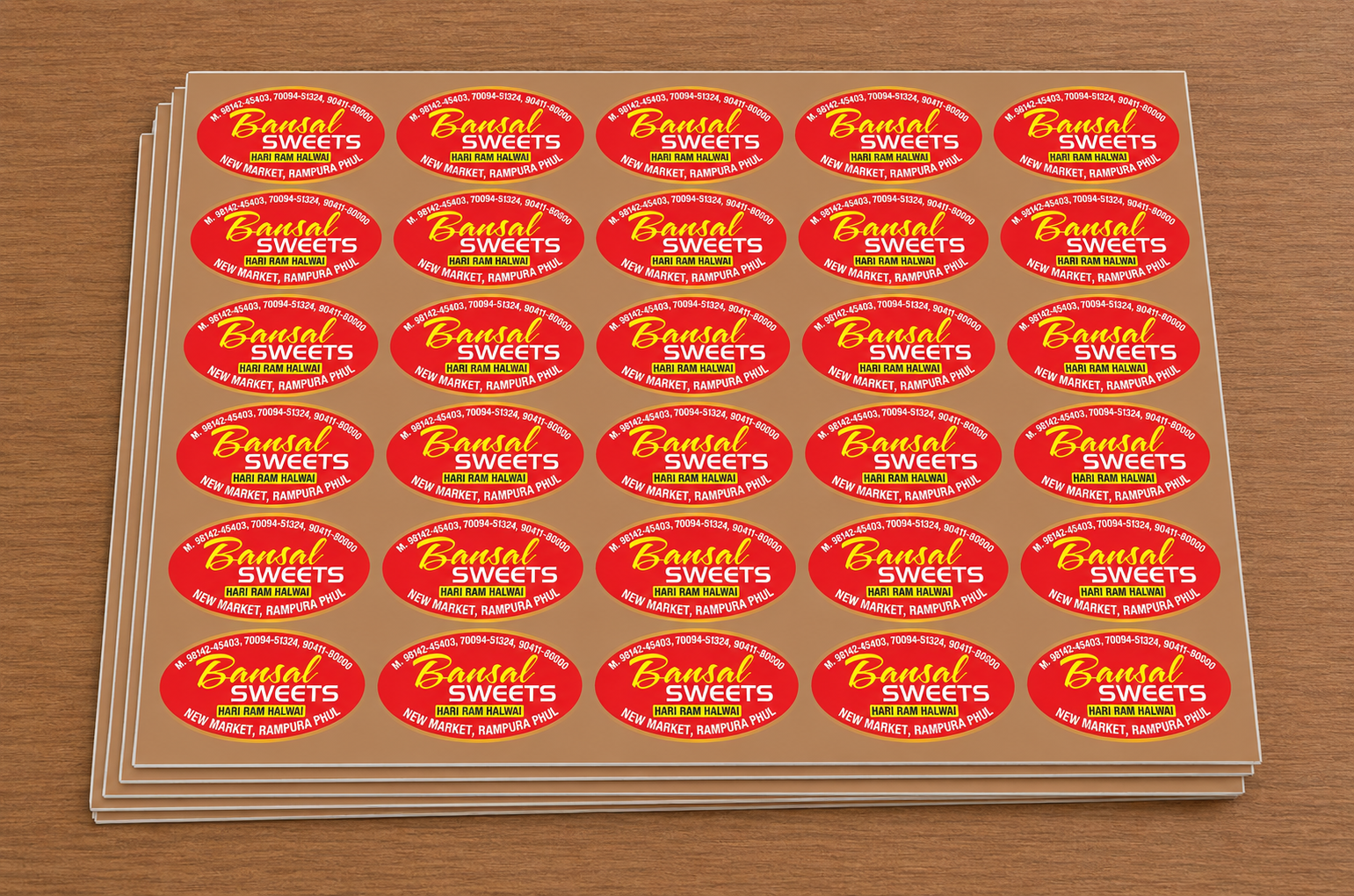 CUSTOM STICKER S 05| 100 SHEETS