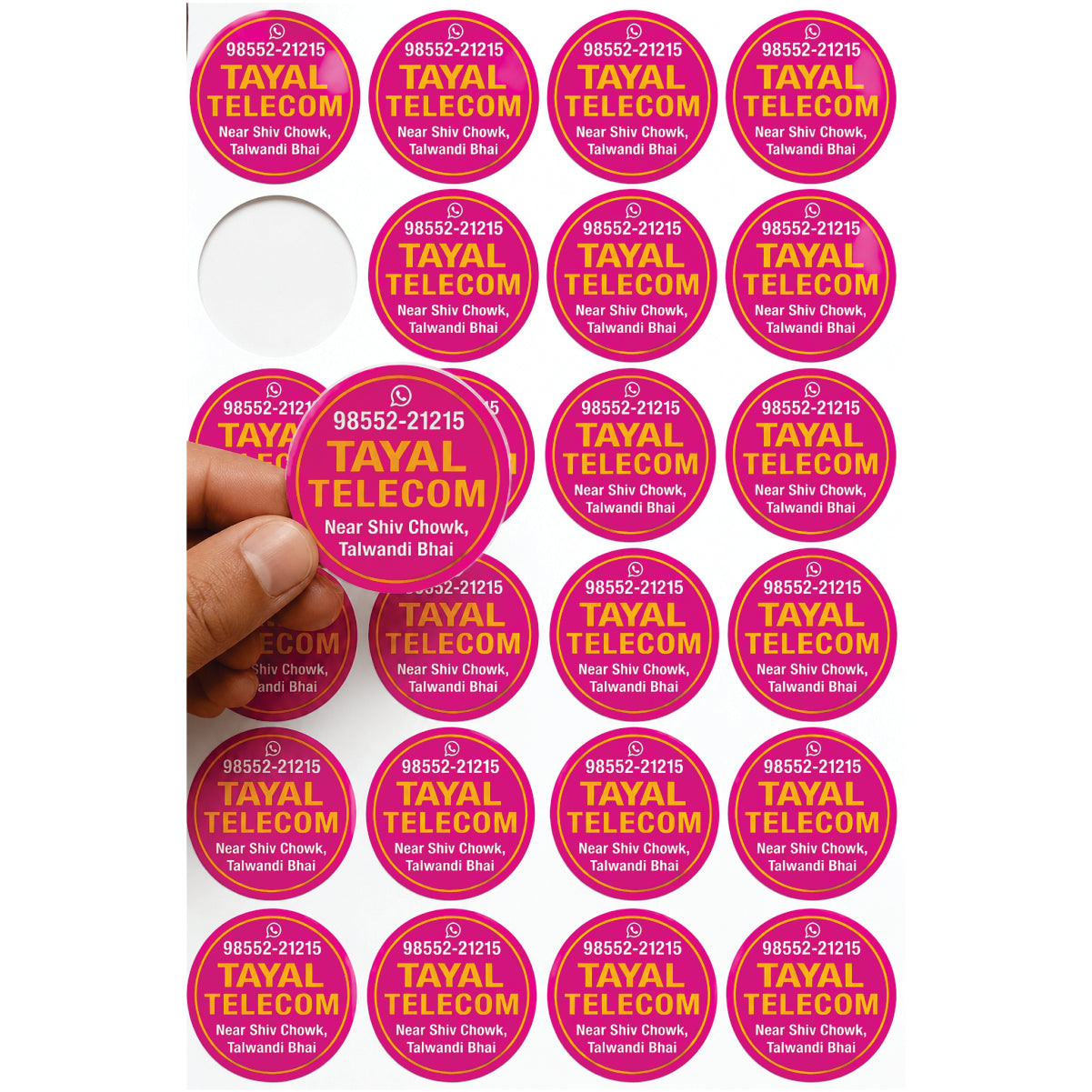 CUSTOM STICKER MO 50| 100 SHEETS
