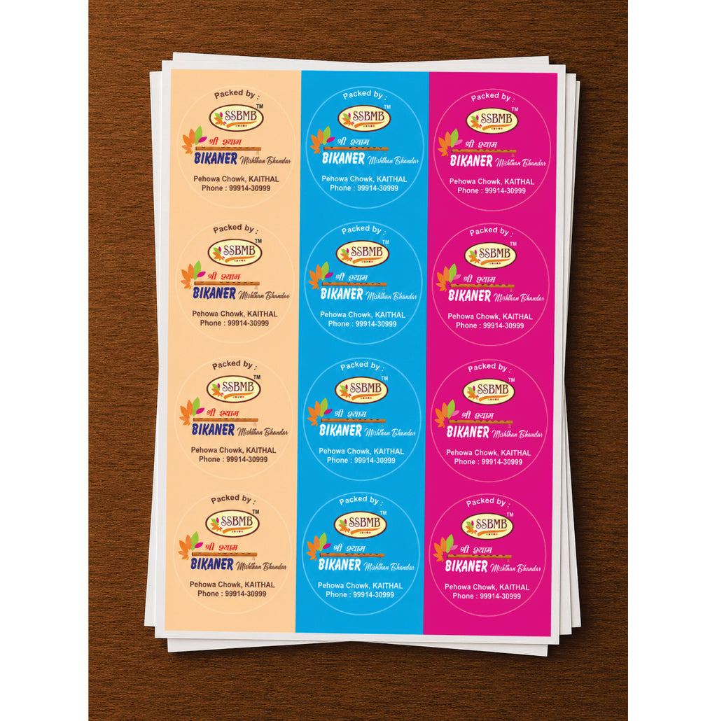 CUSTOM STICKER SW 50 | 100 SHEETS