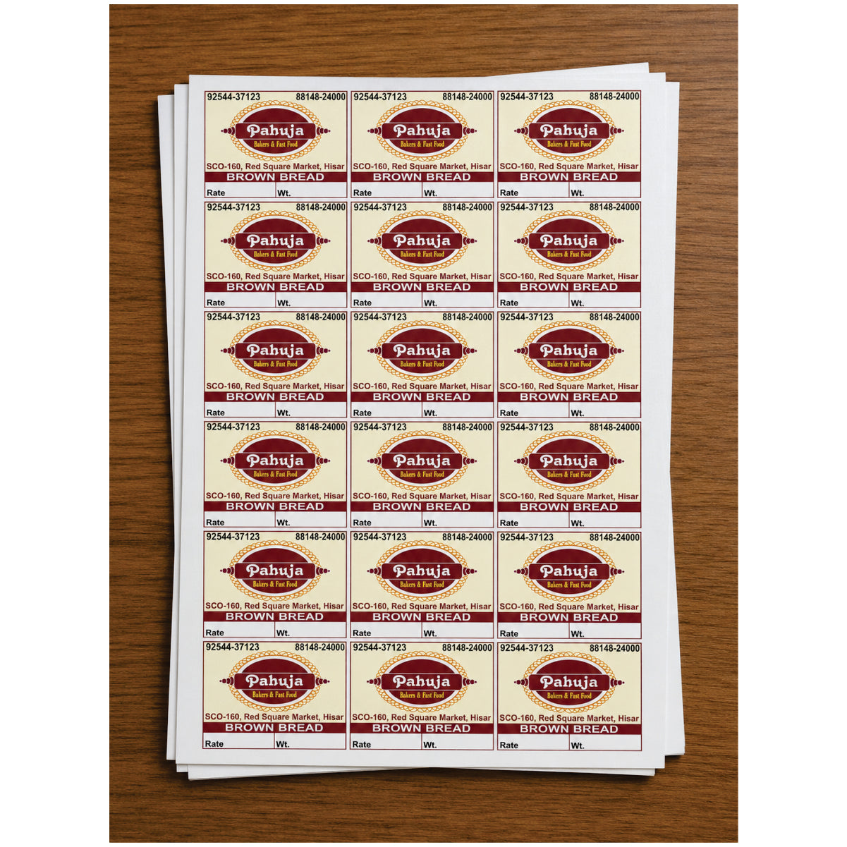 CUSTOM STICKER BK 51| 100 SHEETS