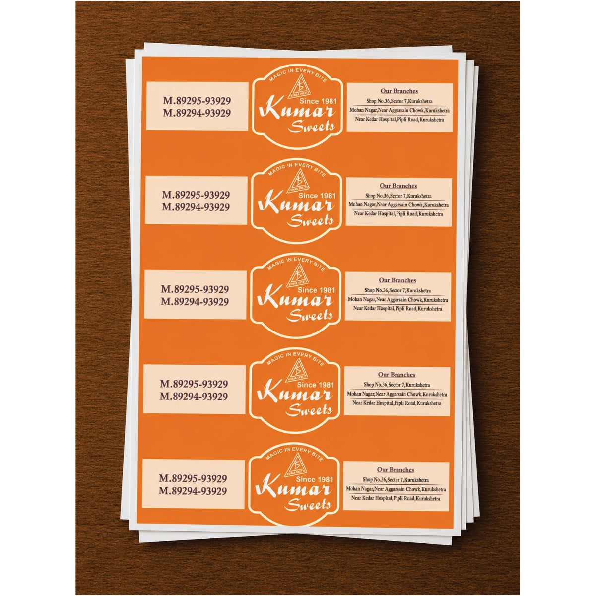 CUSTOM STICKER S 51 | 100 SHEETS