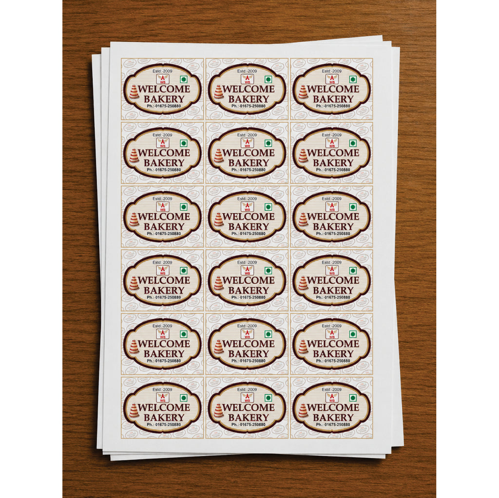 CUSTOM STICKER BK 53| 100 SHEETS