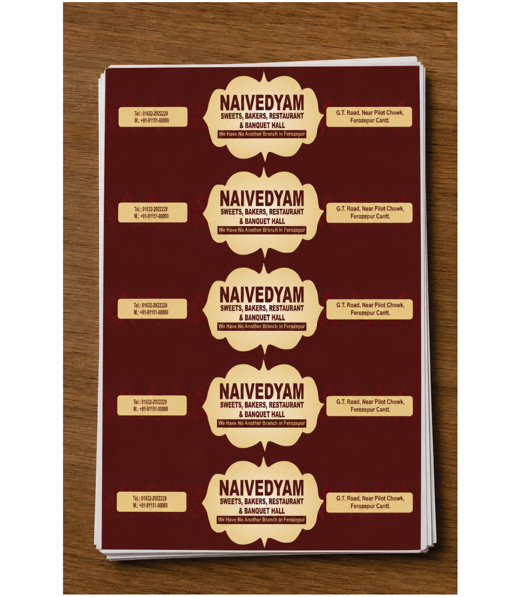 CUSTOM STICKER S 54 | 100 SHEETS