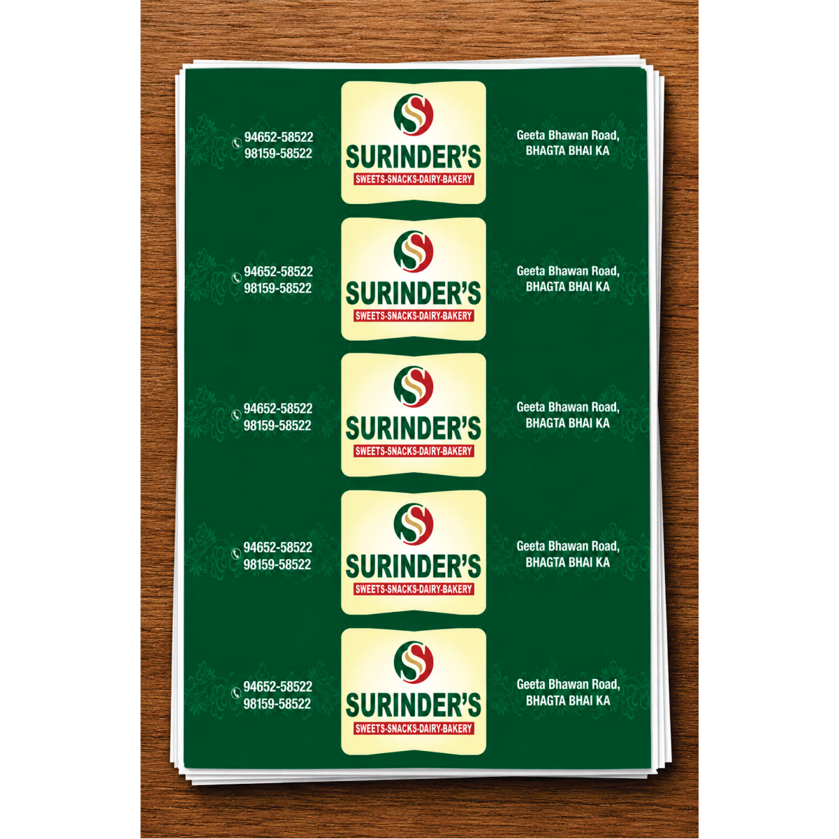 CUSTOM STICKER S 55 | 100 SHEETS