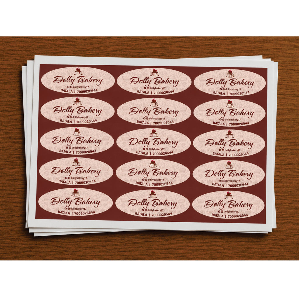 CUSTOM STICKER BK 56| 100 SHEETS