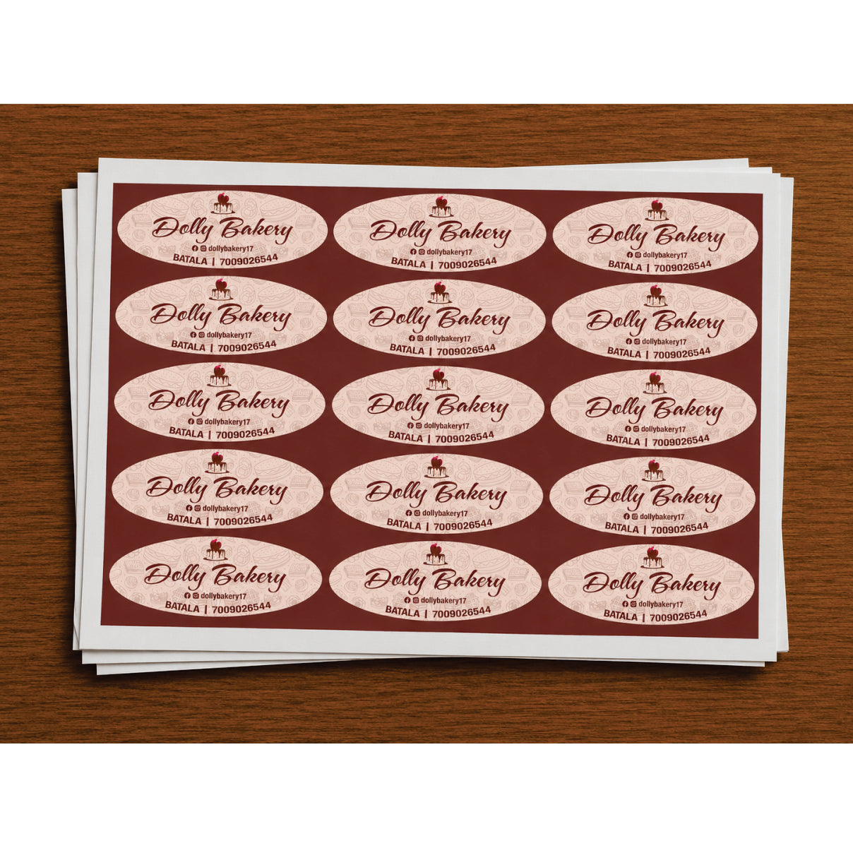 CUSTOM STICKER BK 56| 100 SHEETS