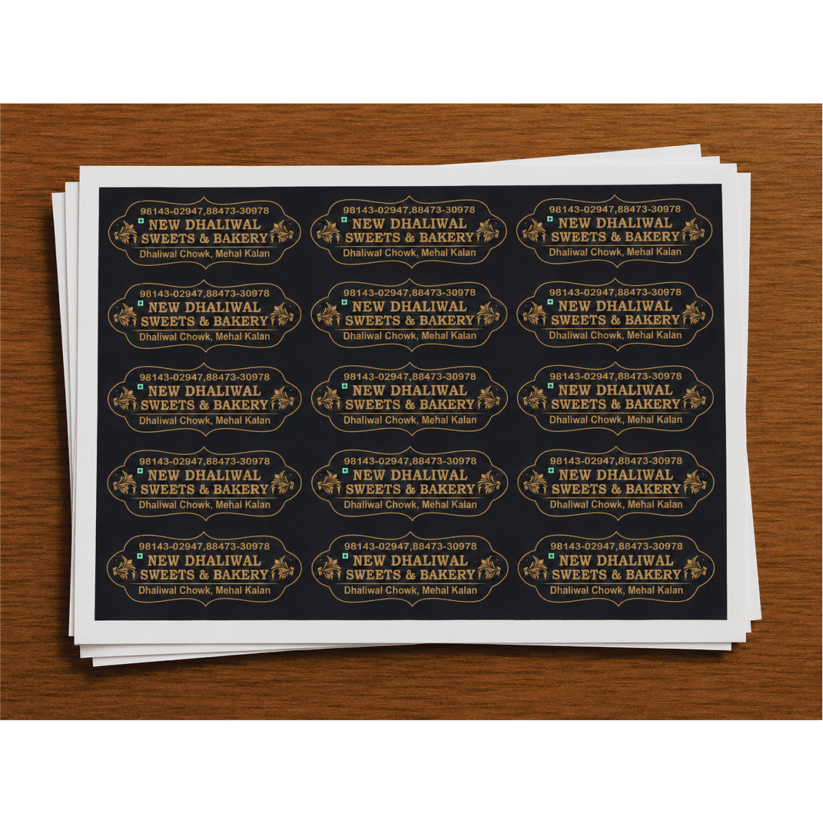 CUSTOM STICKER BK 57| 100 SHEETS
