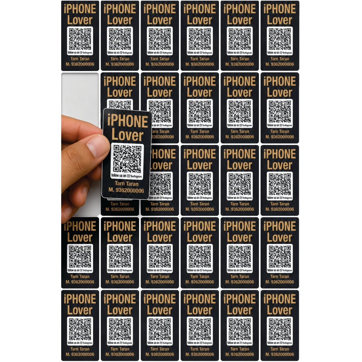 CUSTOM STICKER MO 58| 100 SHEETS