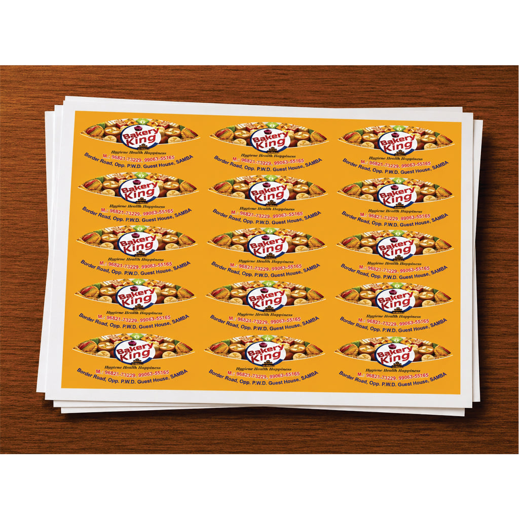 CUSTOM STICKER BK 59| 100 SHEETS