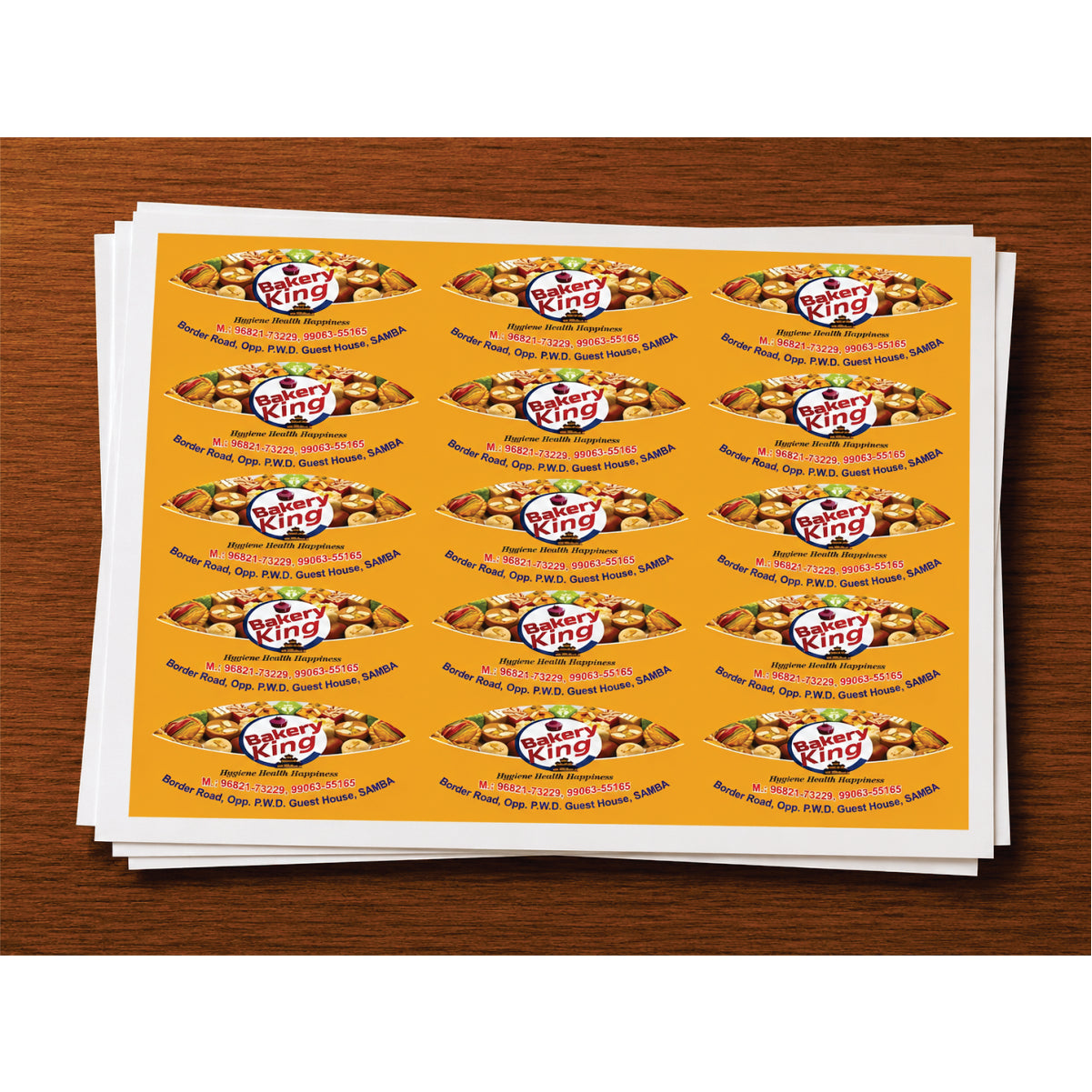 CUSTOM STICKER BK 59| 100 SHEETS