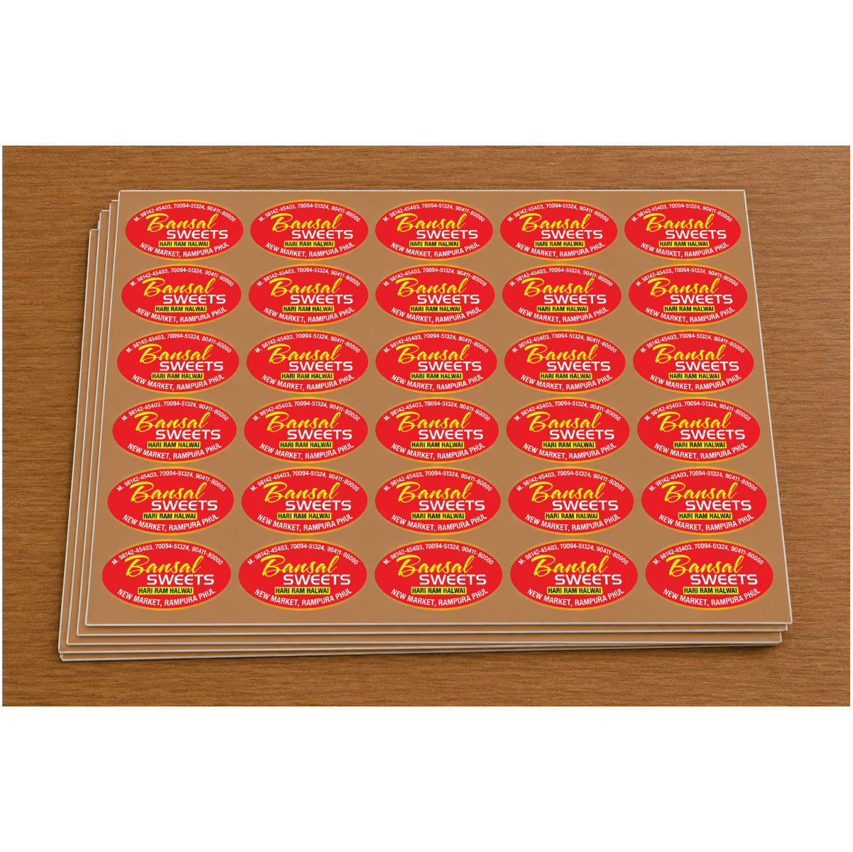 CUSTOM STICKER SW 05 | 100 SHEETS