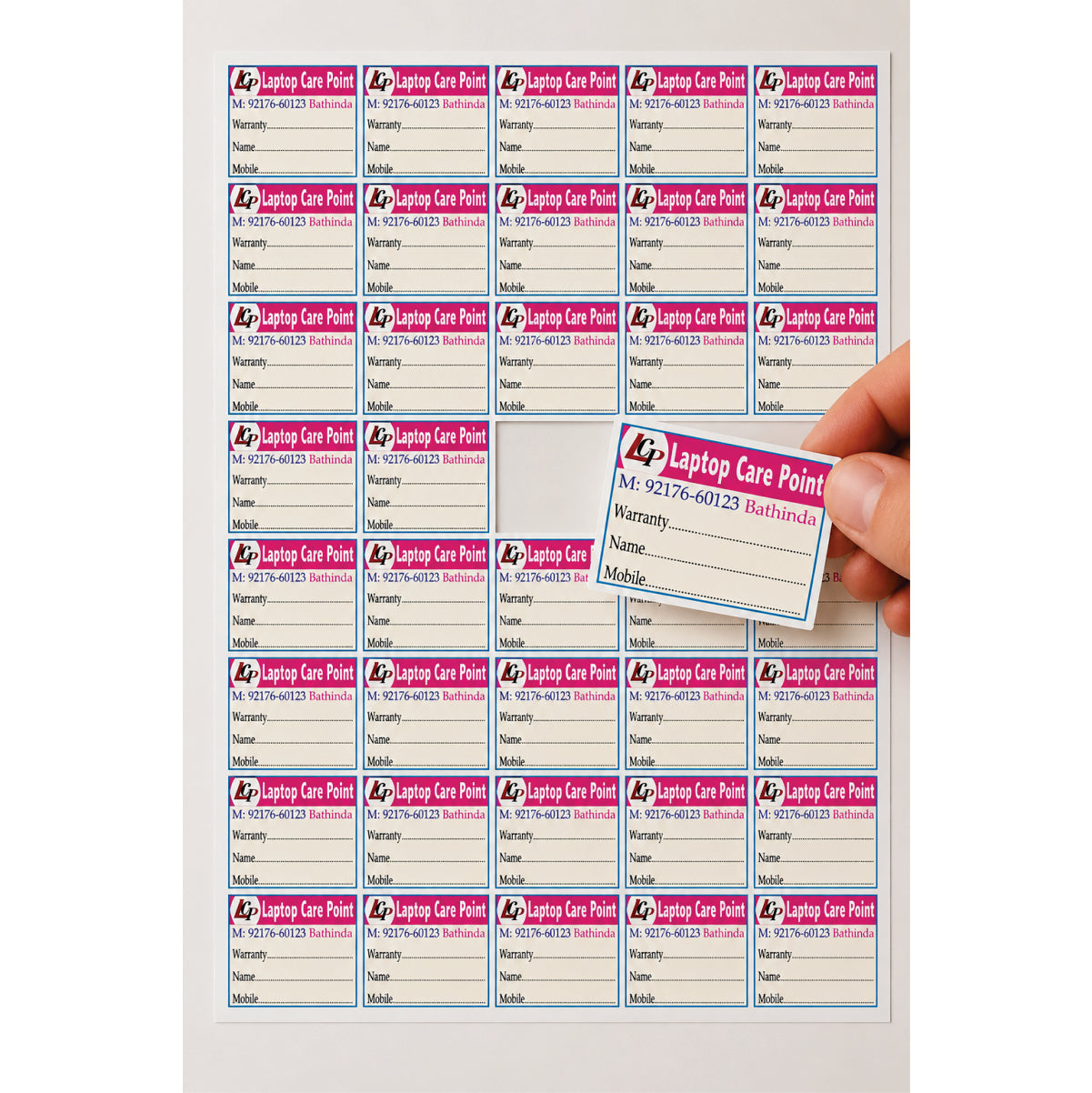 CUSTOM STICKER COM 05| 100 SHEETS