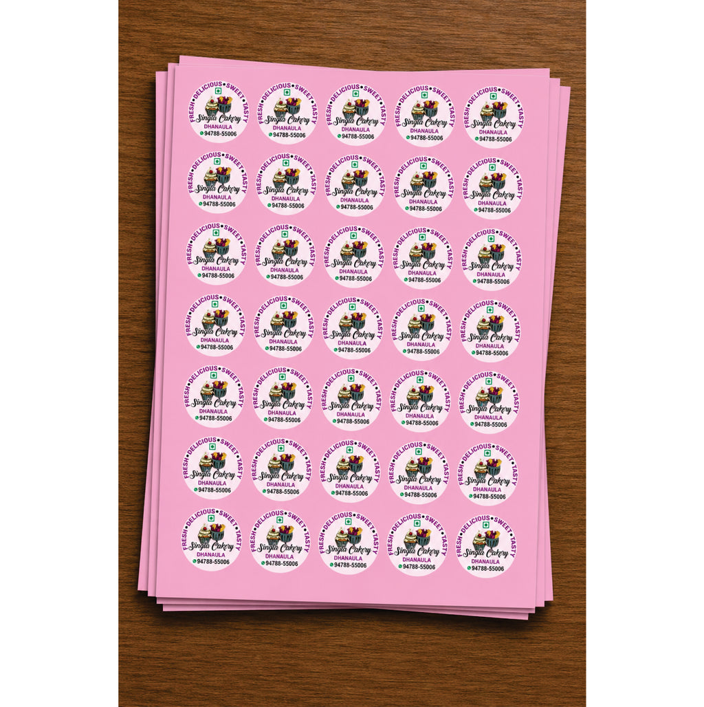 CUSTOM STICKER BK 006 | 100 SHEETS