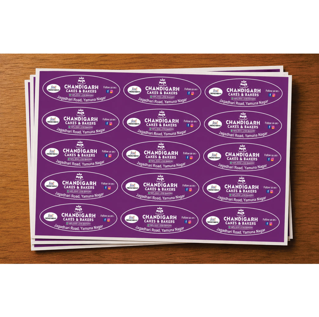 CUSTOM STICKER BK 60| 100 SHEETS