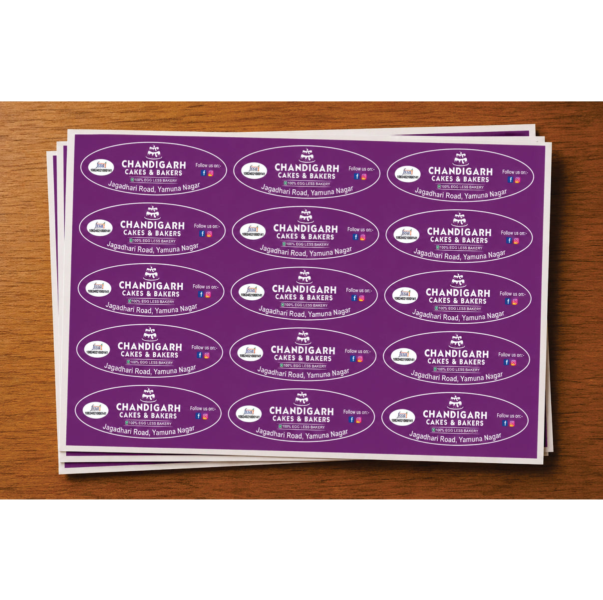 CUSTOM STICKER BK 60| 100 SHEETS