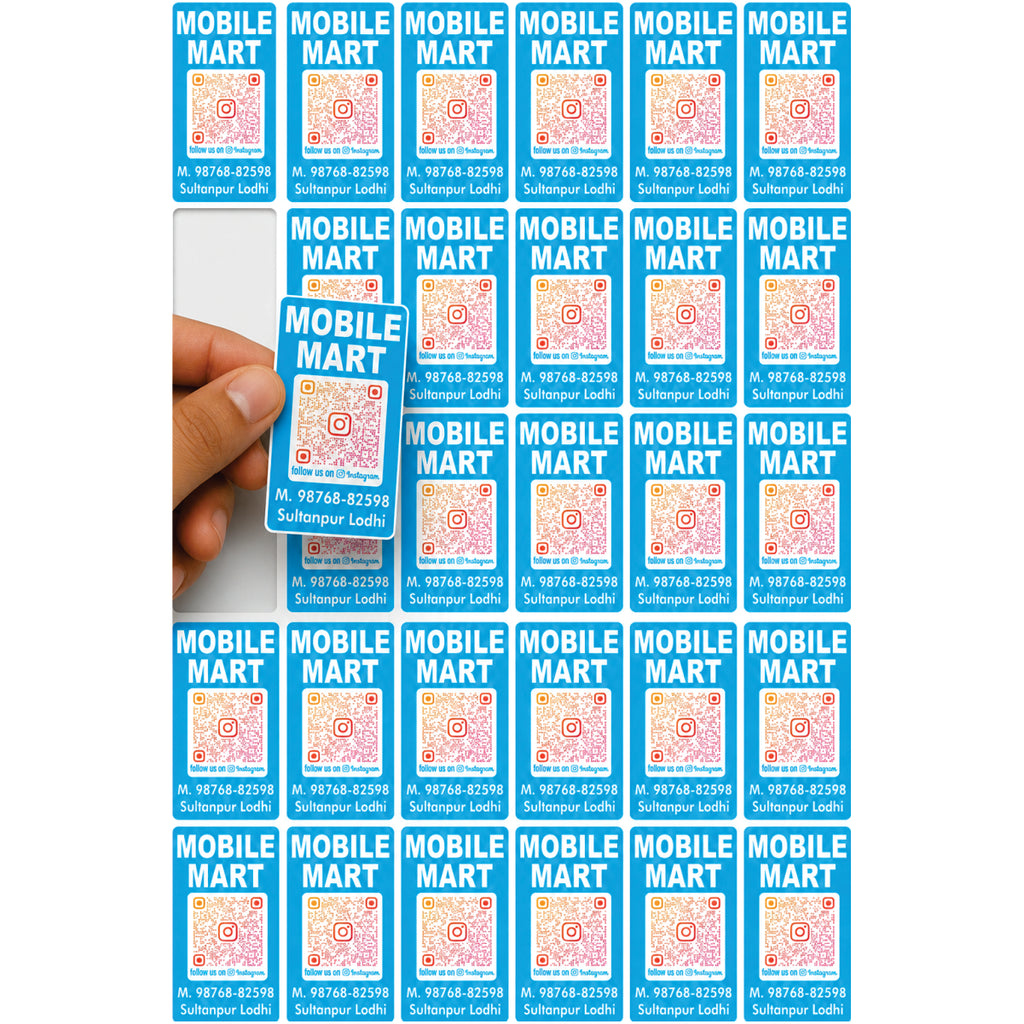 CUSTOM STICKER MO 60| 100 SHEETS